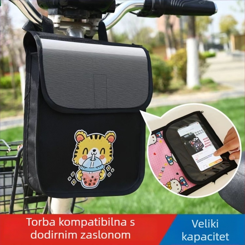 Prednja vodootporna torba za skladištenje za električni bicikl