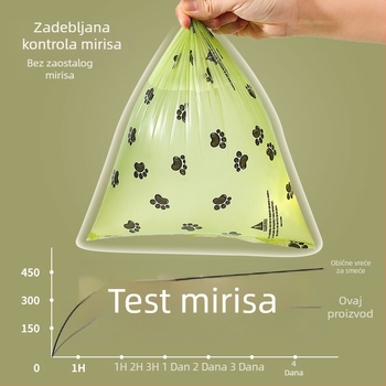 Biodegradibilne debele vrećice za pseći izmet i vrećice za mačke, rolu tip, PE materijal