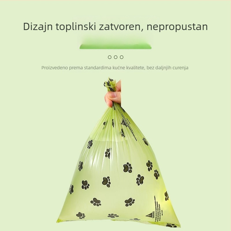 Biodegradibilne debele vrećice za pseći izmet i vrećice za mačke, rolu tip, PE materijal