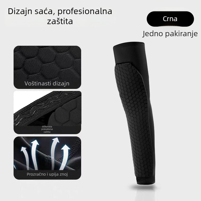Protivudarni štitnici za noge s uzorkom saća, potpuno pokriće, zaštita od udara za trčanje, košarku i vožnju biciklom