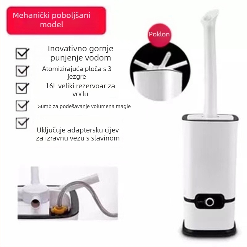 Industrijski ultrazvučni ovlaživač s velikim kapacitetom i snažnim izlazom magle, za komercijalno čuvanje voća i povrća te sterilizaciju atomizacijom