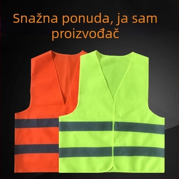 Reflektirajući prsluk za automobile i vožnju biciklom, sigurnosna odjeća za promet za vozila za čišćenje