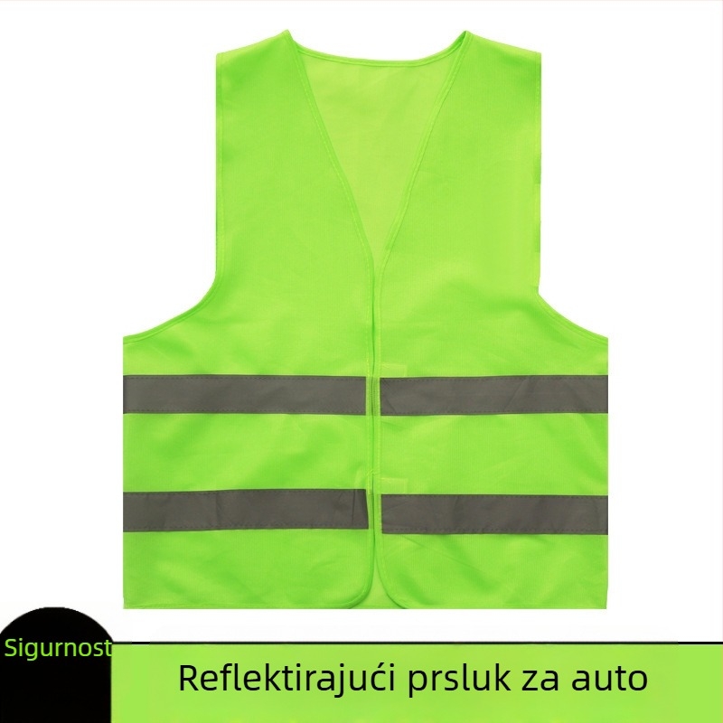 Reflektirajući prsluk za automobile i vožnju biciklom, sigurnosna odjeća za promet za vozila za čišćenje