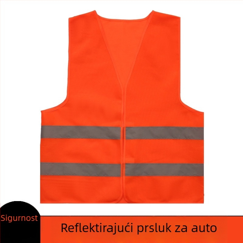 Reflektirajući prsluk za automobile i vožnju biciklom, sigurnosna odjeća za promet za vozila za čišćenje