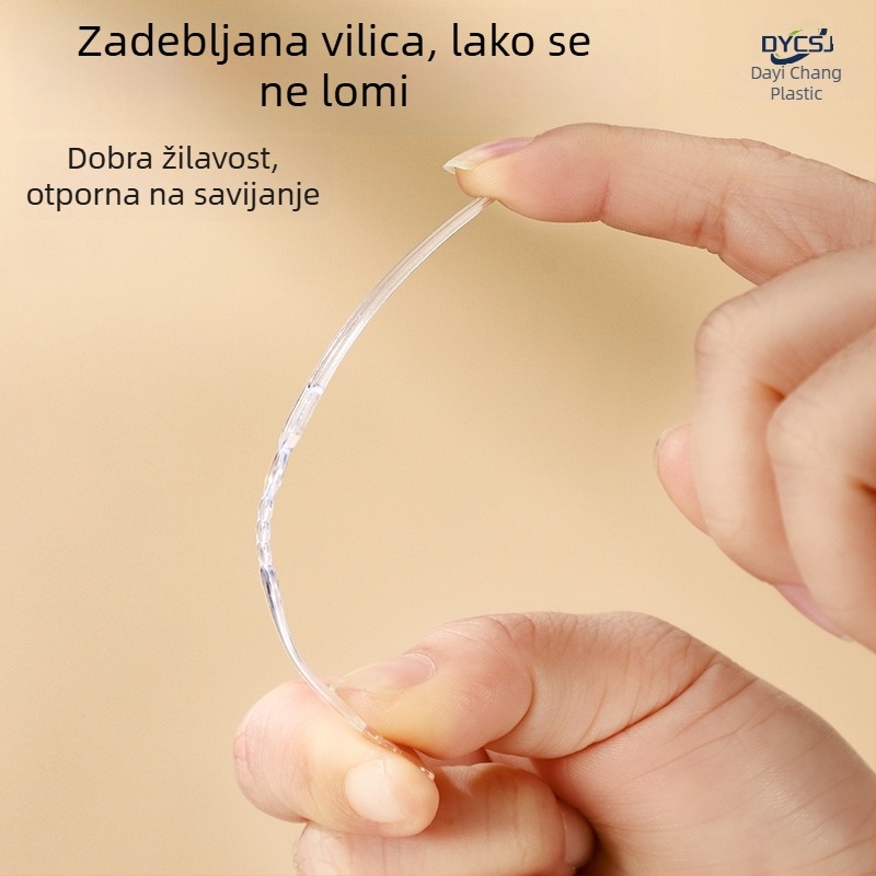 Jednokratna vilica za voće, debela i tvrda plastika za hranu, prozirna, za mooncake i štapiće za kolače