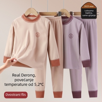 Dječje termalne pidžame Derong, zimske, debele i tople, unisex za dječake i djevojčice