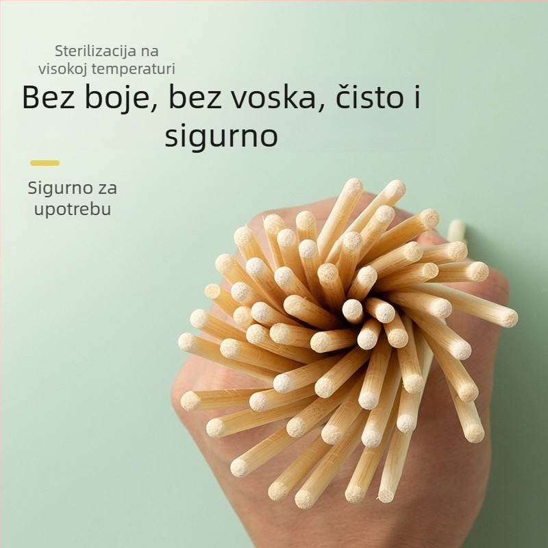 Jednokratne bambus štapići, individualno zapakirani za restorane i brzu hranu