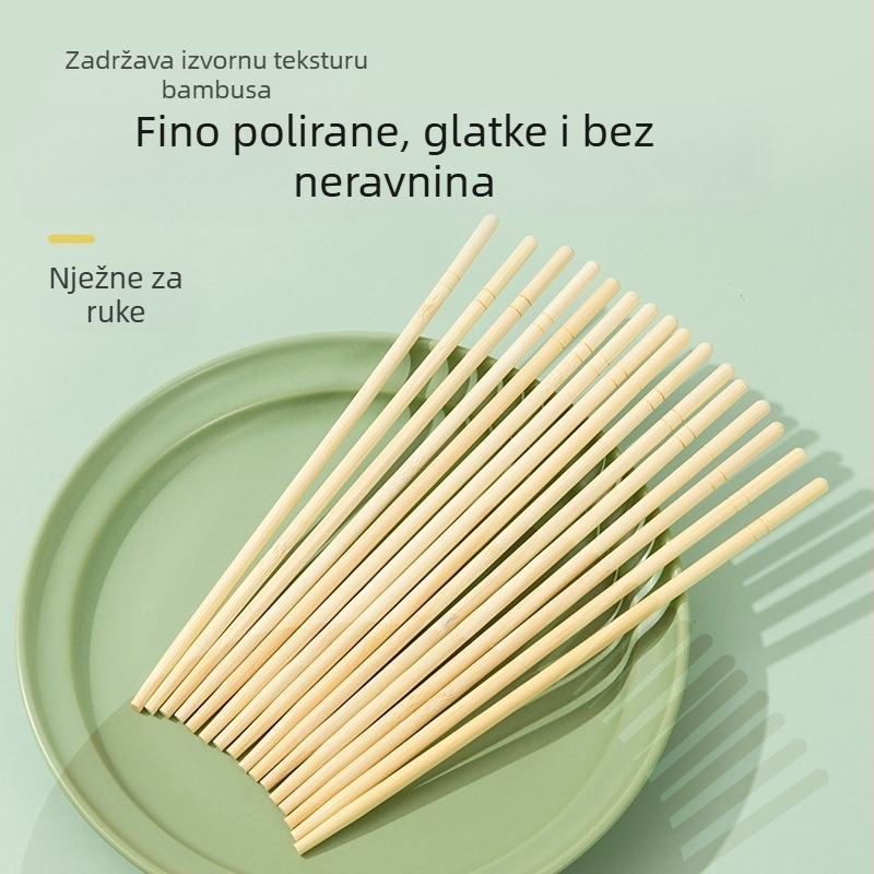 Jednokratne bambus štapići, individualno zapakirani za restorane i brzu hranu
