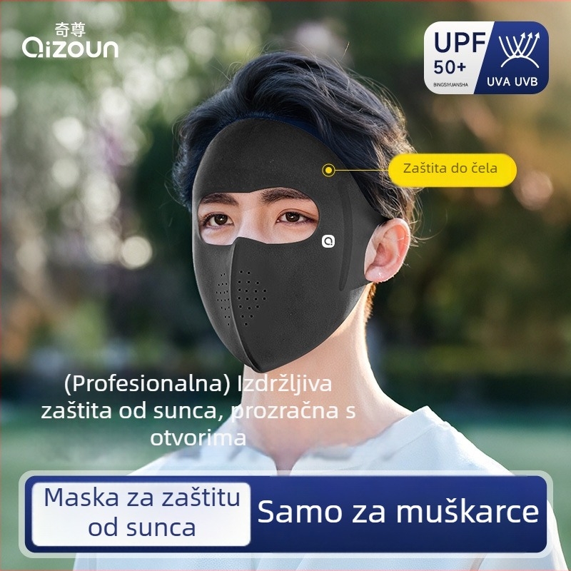 Muška maska za lice velike veličine, prozračna zaštita od sunca za ljeto, za planinarenje i biciklizam