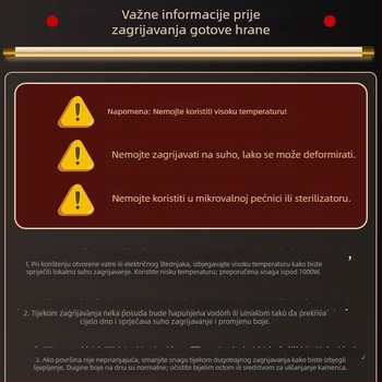 Nehrđajući čelični pravokutni grill tiganj za morsko voće i ribu, kompatibilan s indukcijom, non-stick, više namjena