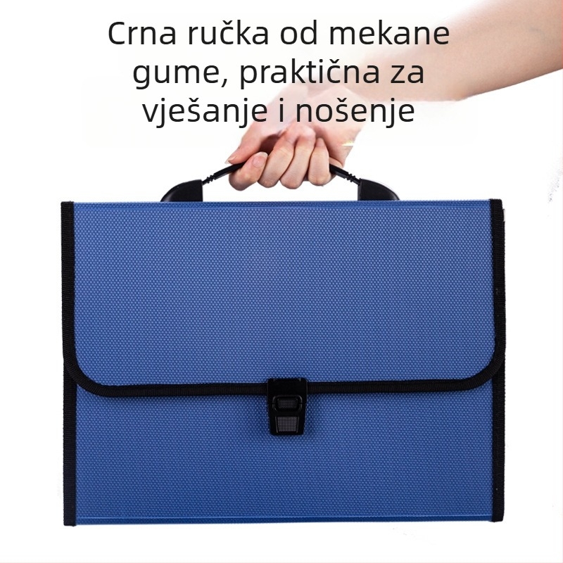 Studentska prijenosna harmonika mapa za dokumente i ispite, višeslojna organizacija, A4 PP mapa