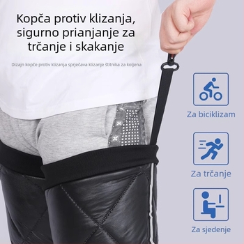 Topla termo navlaka za koljeno za biciklizam, unisex, za srednju dob i starije, s protukliznim dizajnom