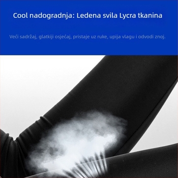Unisex rukavice za zaštitu od sunca sa rukavicama od ledene svile, za vožnju i biciklizam, s djelomičnim prstom, protuklizna dlan