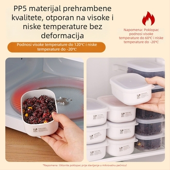 Prijenosna Bento kutija za ručak, pogodna za hladnjak, mikrovalna pećnica može se koristiti, za studente i zaposlenike