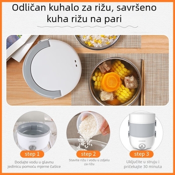 ORB-152 Višenamjenski električni kutija za ručak, s mogućnošću priključka na struju, prenosni izolirani spremnik za hranu