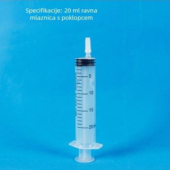 Šprica za hranjenje kućnih ljubimaca bez igle, doza lijekova i vode, 20 ml, za pse i mačke