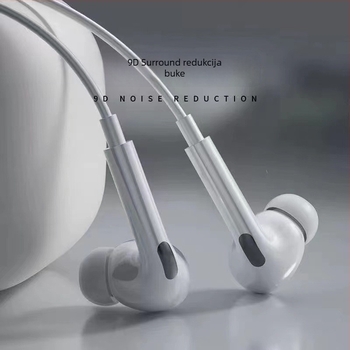 Žične in-ear slušalice s mikrofonom i inline upravljanjem, 3,5 mm, 1,2 m, četiri dinamička drajvera