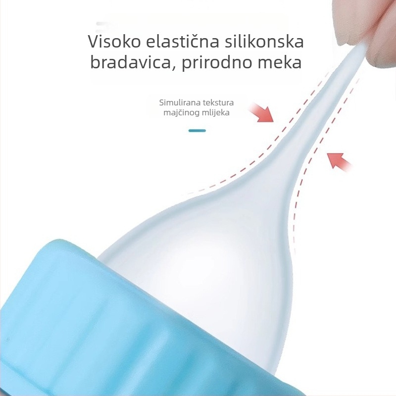 Silikonska bočica za mačke s malom bradavicom – hranilica mlijeka za novorođene mačiće i štenad