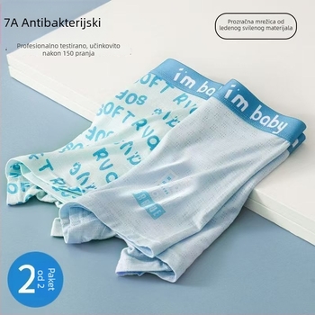 Boxerice za tinejdžere dječake od modalne pamuka s Ice Silk materijalom