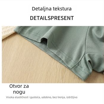 Muške jednobojne boxere s tiskom slova, prozračne, bezšivne, srednje visine struka, poliester