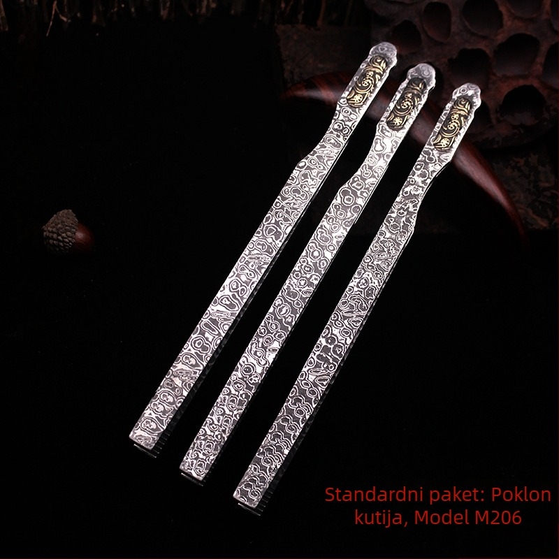 Čajni klips iz serije Damascus Copper Flower, integrirani alat za čajnu ceremoniju, M206
