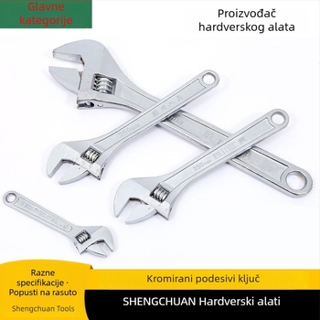 Shengchuan podesivi ključ, industrijske klase, višenamjenski veliki otvor, 8-12 inča