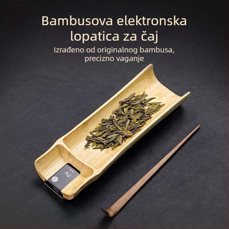 Rongshantang Bambusna Elektronička Vaga Za Čaj S Prikazom Težine Za Čaj U Listovima