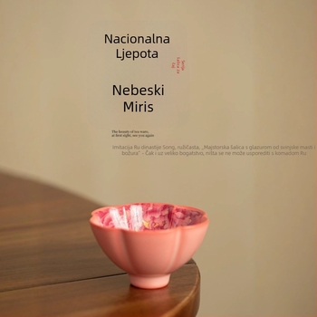 Porcelanska Gongfu šalica za čaj za osobnu uporabu, jedna šalica, minimalistički dizajn