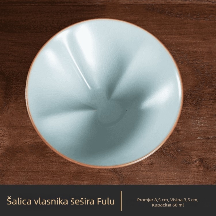 Porcelanska šalica za čaj u obliku kalabasha za Gongfu kušanje čaja