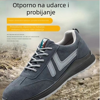 Izolirane sigurnosne cipele za zavarivanje, s čeličnim prstom, otporne na probijanje i udar, nubuk koža, antistatike, protuklizne, zaštita od iskri i opeklina