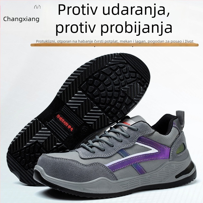 Cipele za sigurnost s zaštitom od udara i probijanja, svakodnevne radne cipele, antistatične, potplat ubrizgan u kalup