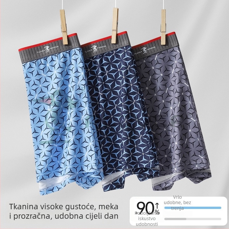 Antibakterijske muške bokserice, prozračne od poliester materijala