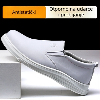 Maibang JYX antistatične sigurnosne cipele s PU sole, bijele, prozračne, otporne na udarce i probijanje