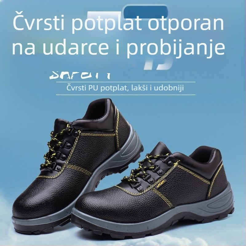 Četverosezonske sigurnosne cipele – prašnjini otporne, otpornost na udarce i probijanje, čelična kapica, lake i izdržljive za radionice i gradilišta