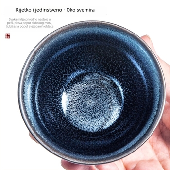 Plava Qilin retro Jian ware čajna šalice za muškarce, osobna uporaba, vrhunske kvalitete