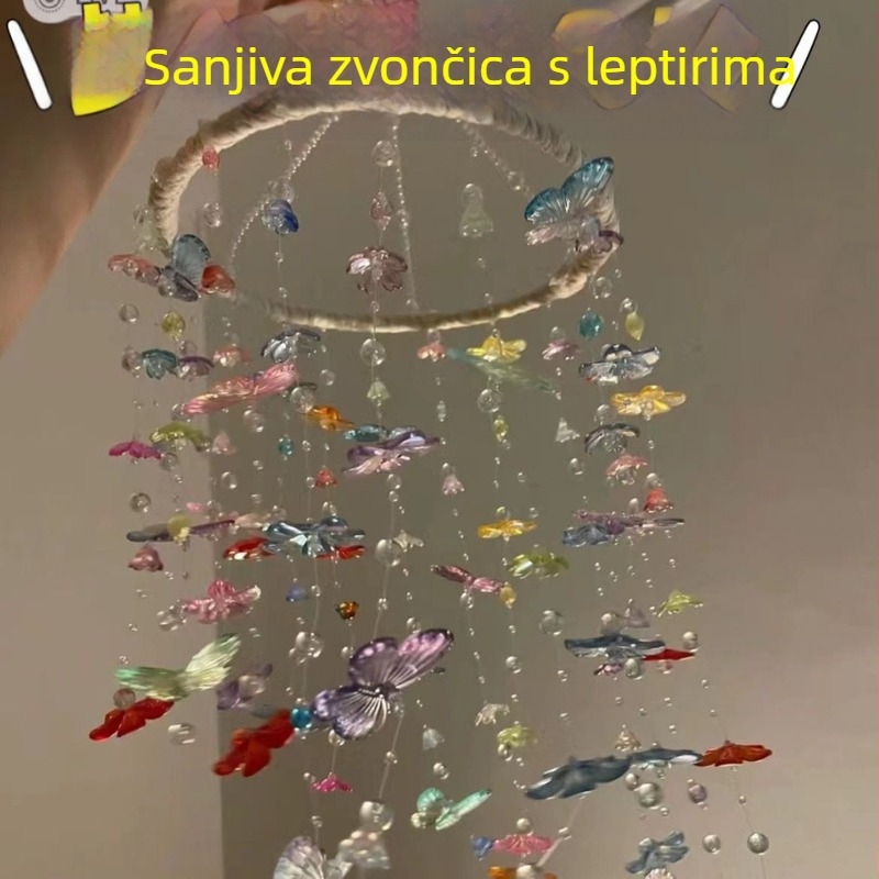 DIY set za izradu privjeska s leptirovim motivom – akrilni viseći ukras, ručno izrađeni dar za rođendan djevojci