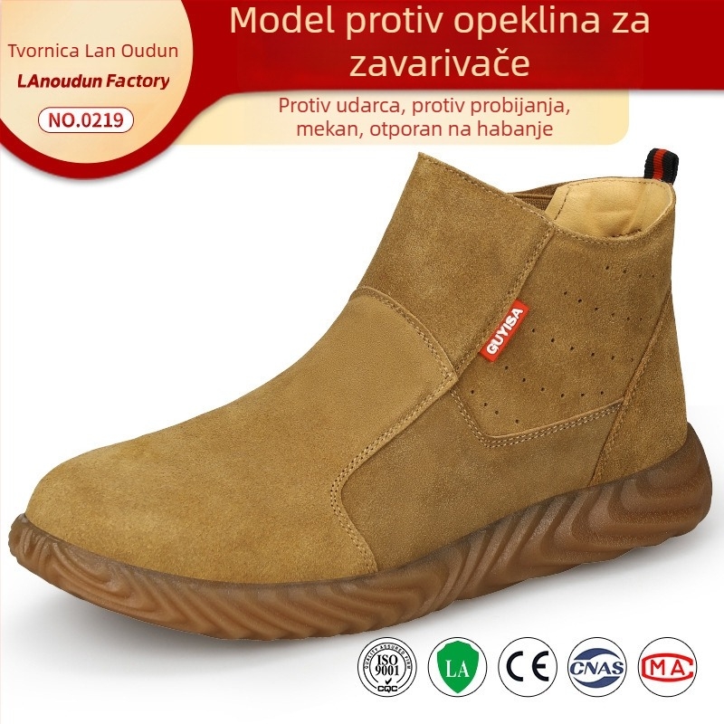Visoke zaštitne radne cipele za muškarce – otporne na udarce, otporne na probijanje, otporne na toplinu, otporne na iskrenje, udobne i izdržljive za ljeto
