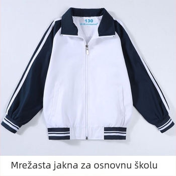 Zimsko-jesenski set školske uniforme za učenike osnovne škole: jakna i hlače, sportska odjeća