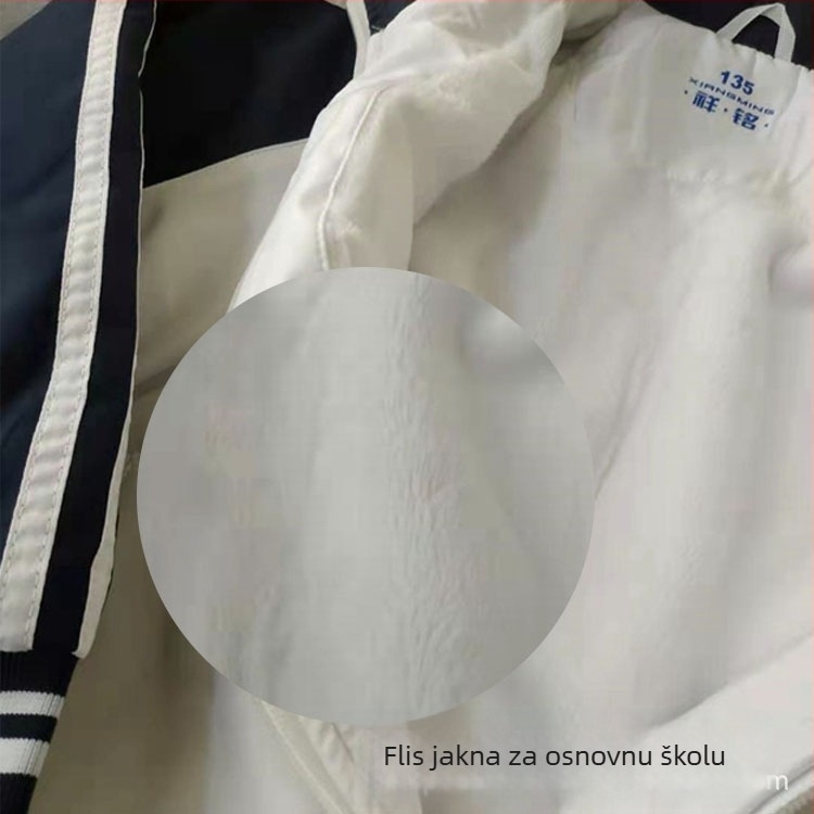 Zimsko-jesenski set školske uniforme za učenike osnovne škole: jakna i hlače, sportska odjeća