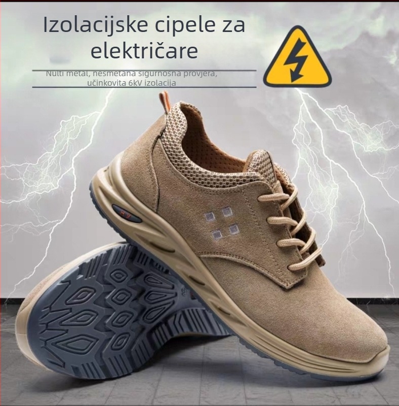 Električarska izolacijska obuća 6 kV, lagana meka potplata, otpornost na udarac i probijanje, radna sigurnosna obuća za gradilište