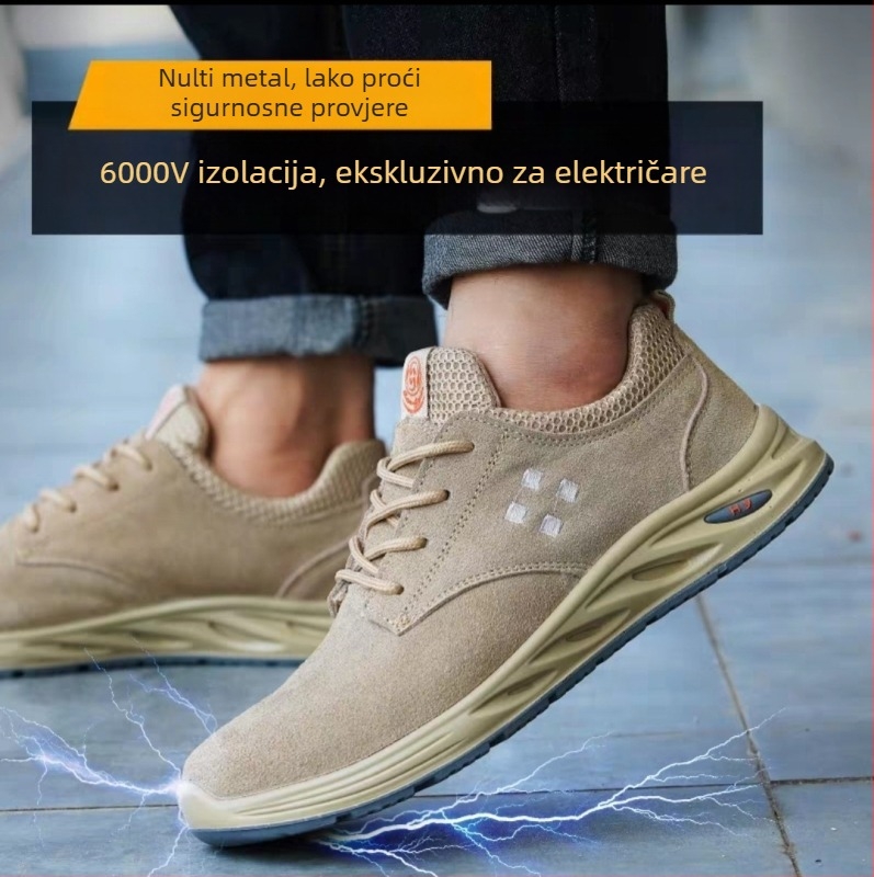Električarska izolacijska obuća 6 kV, lagana meka potplata, otpornost na udarac i probijanje, radna sigurnosna obuća za gradilište