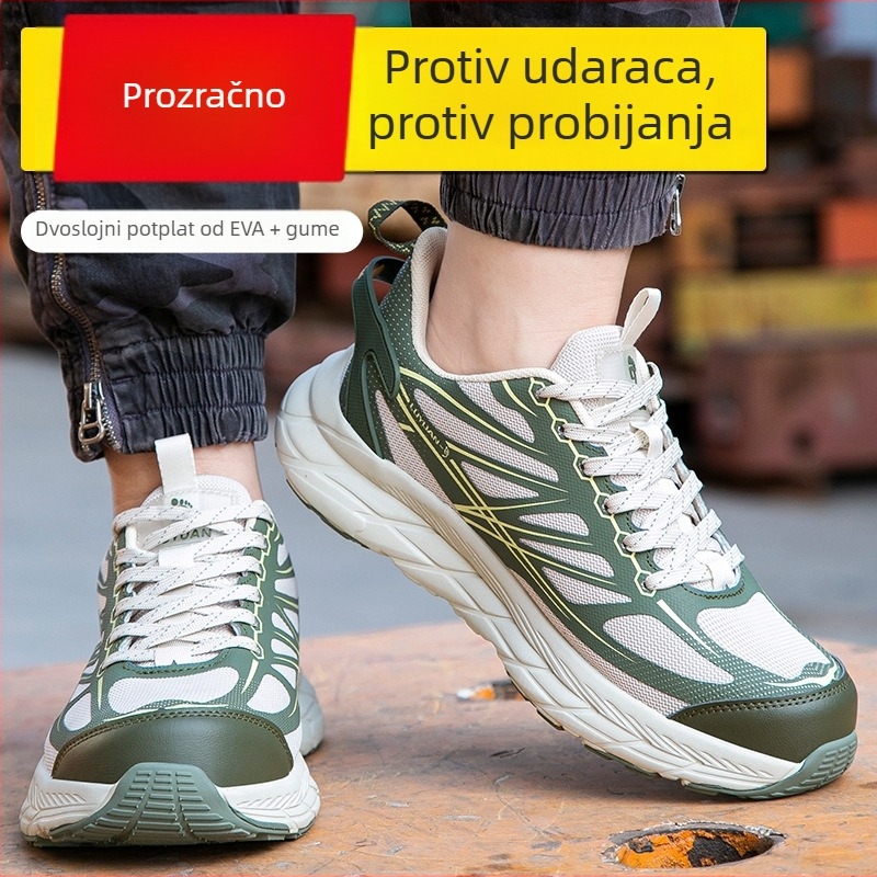 Unisex radne cipele s zaštitom od udarca i probijanja, izolirane, protuklizne, prozračne, udobne