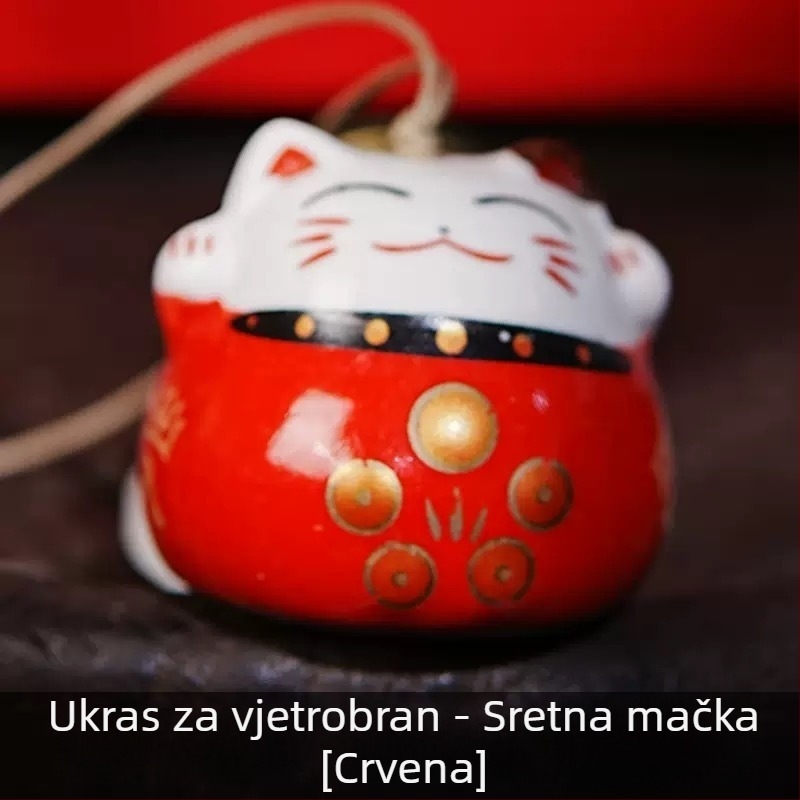 Slatki mačji zvončić privjesak — ukrasni zvončić za vjetar