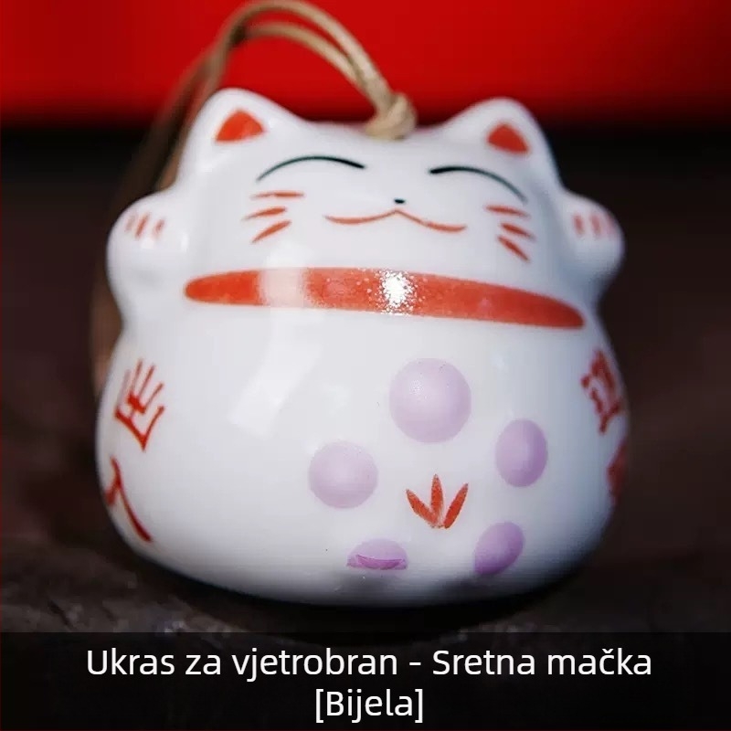 Slatki mačji zvončić privjesak — ukrasni zvončić za vjetar