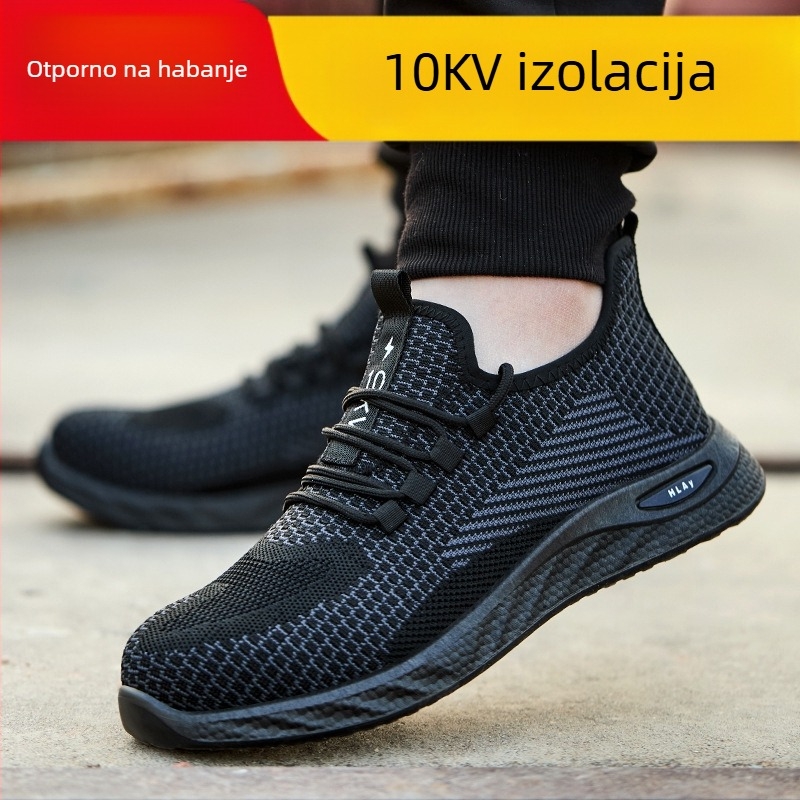 Muške ljetne zaštitne cipele za rad, otporne na udarce i perforacije, protiv mirisa, prozračne, otporne na habanje, izolirane cipele za gradilište