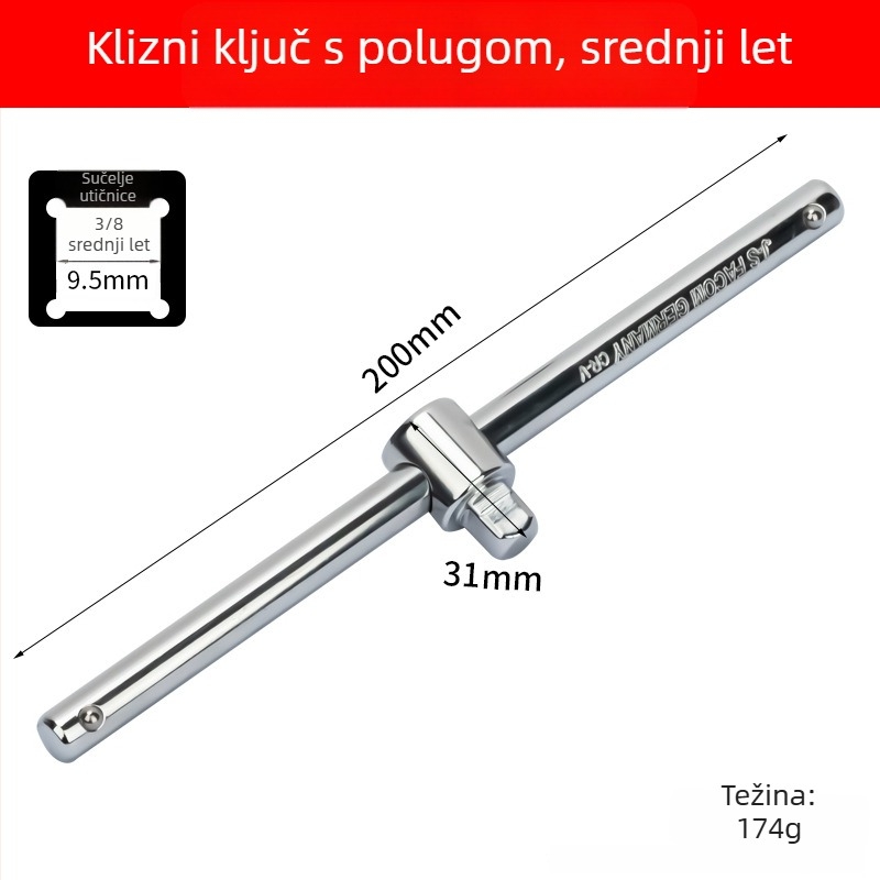 Magnetski univerzalni ključ za svjećice, 14–16 mm, ultra tanki, za demontažu i ugradnju