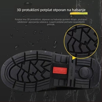 Muške cipele za zavarivanje, visoke, sve sezone, čelična kapica, protiv opeklina, otpornost na udarce, otpornost na probijanje, protuklizne, s kontrolom mirisa