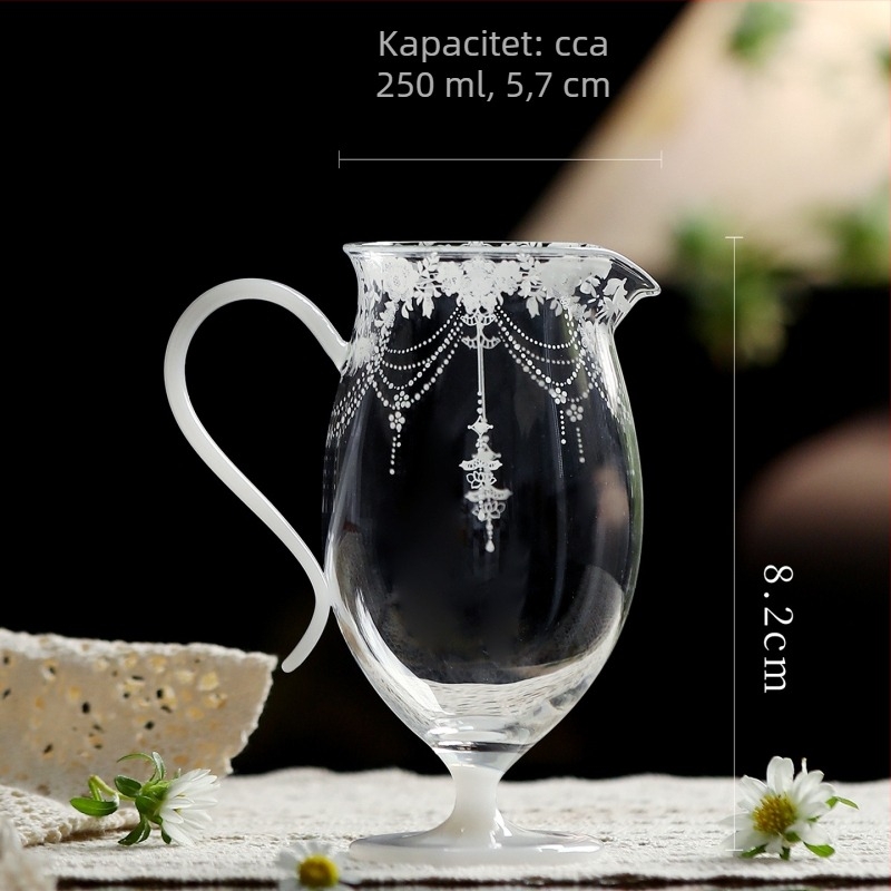 Yogehome Stakleni set čaja: čaša za ravnomjerno posluživanje i čajni dijeljitelj