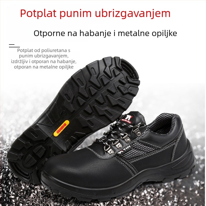 Lagane zaštitne cipele protiv udara i probijanja, otporne na habanje i prašinu za gradilišta