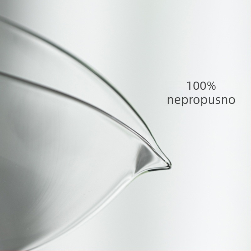 Set za čaj od borosilikatnog stakla s posudom za raspodjelu čaja, japanski minimalistički stil, otporno na toplinu